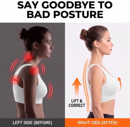 Posture Corrector Bra for Women Wireless Back Support Plus Size Sports Bra
