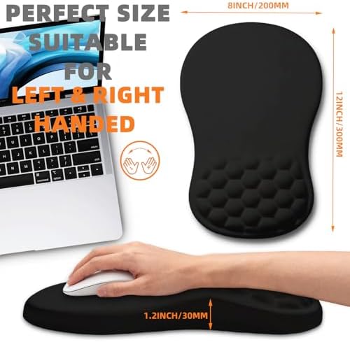 Ergonomic Mouse Pad Wrist Support for Carpal Tunnel Pain Relief