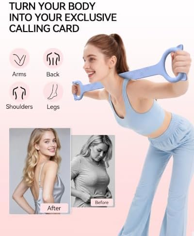 Figure 8 Resistance Bands with Handles,Silicone Exercise Band Set