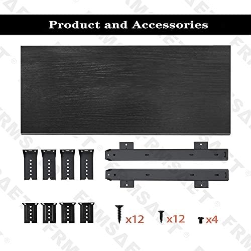 FRMSAET Office Product 20/24/30 inch Keyboard Drawer Tray (30 inch, Black)