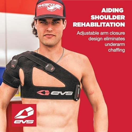 EVS SB03 Shoulder Brace, Compression Fit, Medical Grade, w/ X-Strap, XXL