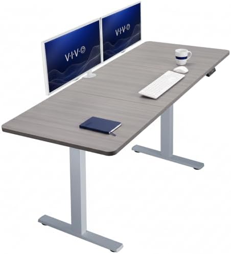 VIVO Dark Gray 71 x 30 in Standing Desk, DESK-KIT-1G7G