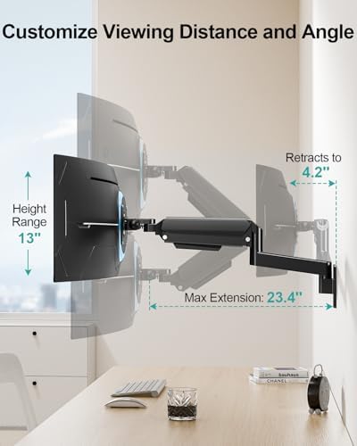 MOUNT PRO Monitor Wall Mount for 22"-49" Ultrawide Flat & Curved Screens