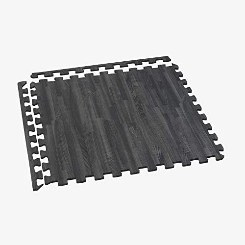 Forest Floor Farmhouse 3/8 Inch Thick Printed Foam Tiles, Premium Wood Grain Interlocking Foam Floor Mats, Anti-Fatigue Flooring – Stylish Flooring Solution