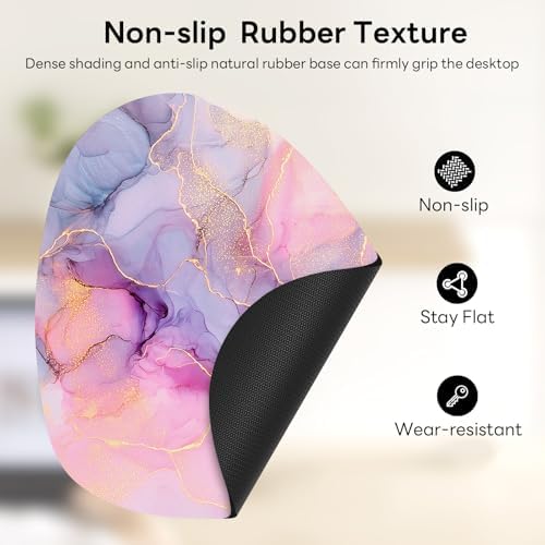 Water Drop Mouse Pad 7.3x8in Non-Slip for Laptop, Boho Lines