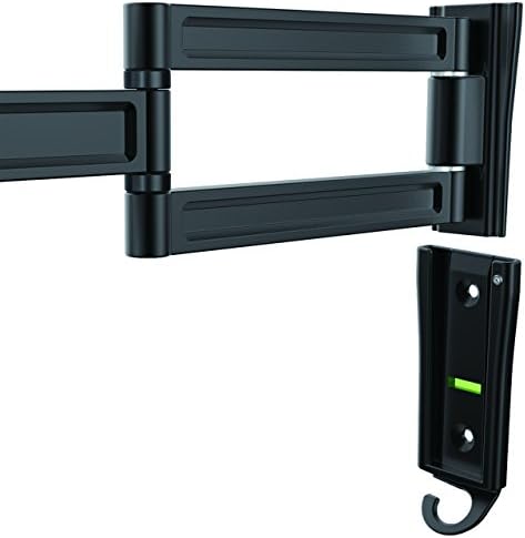 StarTech Monitor Wall Mount 13in to 34in, 33.1lb/15kg, Dual Swivel, Black