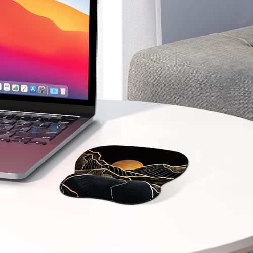 EooCoo Ergonomic Mouse Pad with Wrist Rest, Memory Foam Support Mousepad
