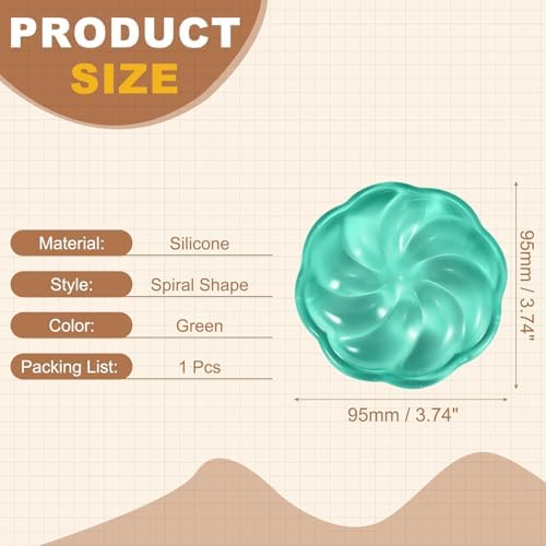 PATIKIL Gel Wrist Rest, Wrist Support for Mouse Spiral Shape Ergonomic Mouse Pad Soft Silicone Support Comfortable Cushion for Computer Gaming Office Home, Green