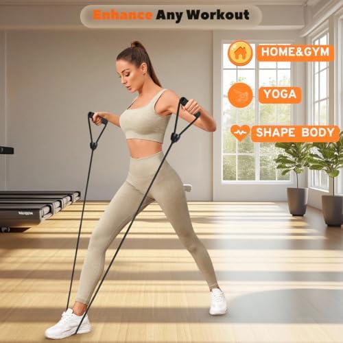 ONIPAX Stepper Resistance Bands with Handles, Strength Training Set