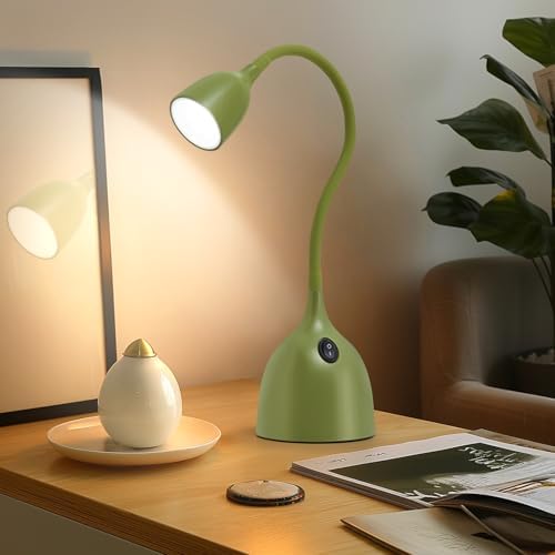 EJIAXIN Desk Lamp for College Dorm Room - LED Reading Light, Green