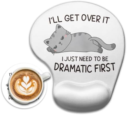 iRudyard 2Pcs Rubber Coasters Mouse Pad Wrist Support Pu Does Not Fade