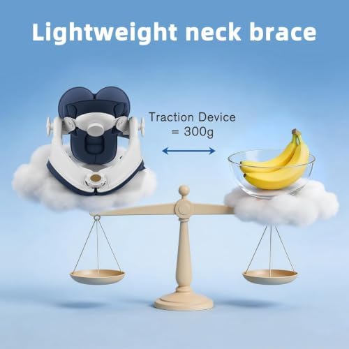 Neck Stretcher Cervical Traction Device - Adjustable Lightweight Neck Support Brace for Cervical Spine Decompression,Pain Relief Neck Decompression Tension Relief