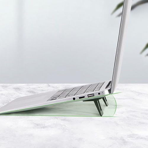 1 Pair Laptop Riser Stand Foldable PC Triangle Black