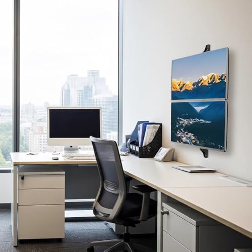 PUTORSEN Dual Monitor Wall Mount for 17-32 inch,Holds 19.8 lbs per Monitor