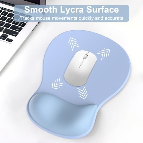 Ergonomic Mouse Pad with Wrist Rest and Keyboard Wrist Rest, Gel Mousepad
