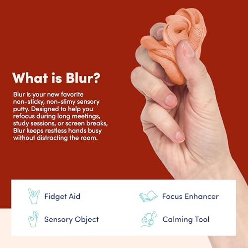 Speks Blur Sensory Slime Putty, Silent Stress Relief Tool, Desk Toy