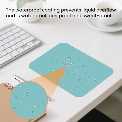 Small Mouse Pad 6 x 8 Inch, Horizontal and Vertical Flexible use. Great for Traveling, Wireless laptops, Keyboard Trays, Offices, etc. (Dark Green)