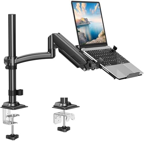 MOUNT PRO Laptop Arm Desk Mount for Max 22lbs 17" Laptop & Max 32" Monitor