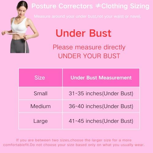 Back Brace Posture Corrector for Women - Under Clothes Upper Back