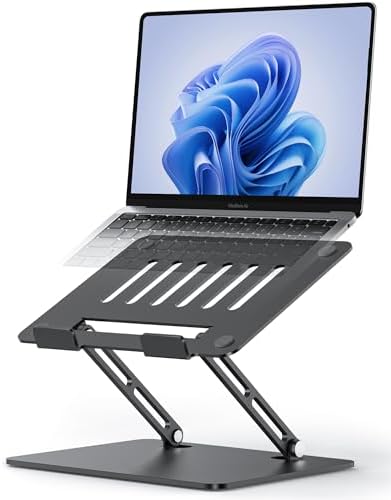 LOXP Adjustable Laptop Stand for Desk, Aluminum Computer Stand