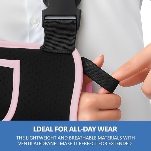 SPRING SEAON Arm Sling Shoulder Immobilizer for Women and Men Adjustable