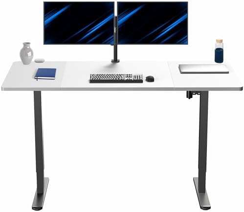 VIVO White 60 x 30 in Standing Desk, DESK-KIT-0B6W