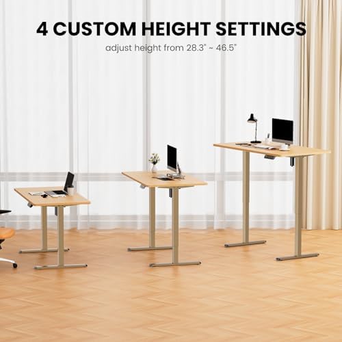 ErGear Electric Standing Desk Legs for 39.4-63.3 inch Desktops, 176 lbs