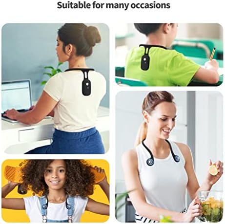 JTLB Smart Neck Posture Corrector - Rechargeable Silicone Automatic Induction Posture Trainer, Invisible Wear for Adults & Kids, Upper Back Support for Office Work & Study