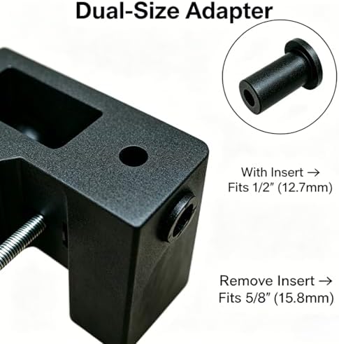 Replacement Heavy Duty C Clamp for 1/2” Base Magnifying Lamp,XINME Desk Lamp,Swing Arm Lamp,Phone Mount,I pad Mount,Tablet Holder,Mic Holder (G2)