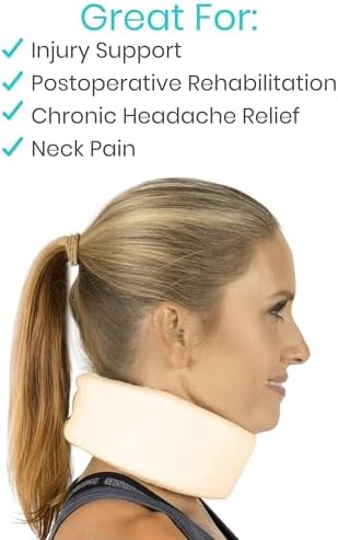 Vive Cervical Collar Neck Brace for Neck Pain and Support for Women & Men