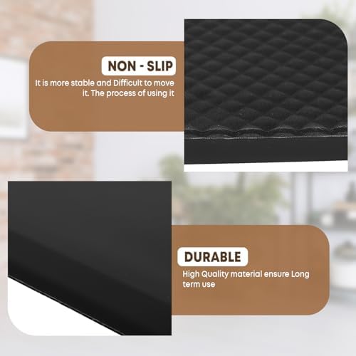 PayLessHere 3/4-Inch Thick Anti-Fatigue Comfort Mat – Non-Slip, Waterproof Standing Desk & Kitchen Floor Mat for Home or Office