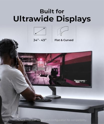 Modernsolid Heavy Duty Ultrawide Monitor Arm for 34-49 Inch Curved Screens