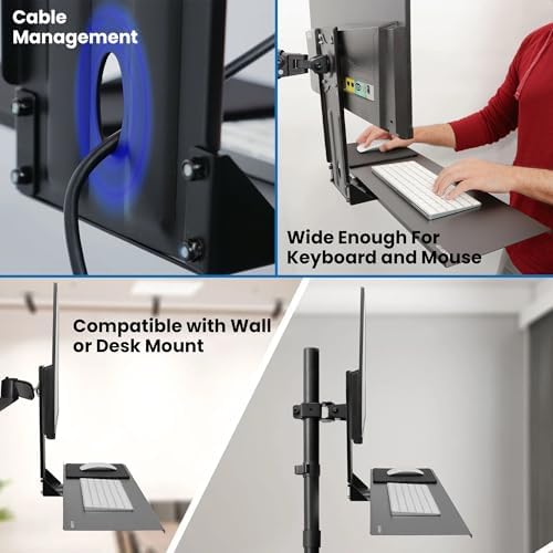 Mount-It! Monitor and Keyboard Wall Mount