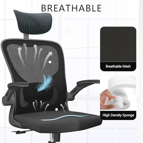 Office Chair Desk Chair with Adjustable Lumbar Support & Headrest