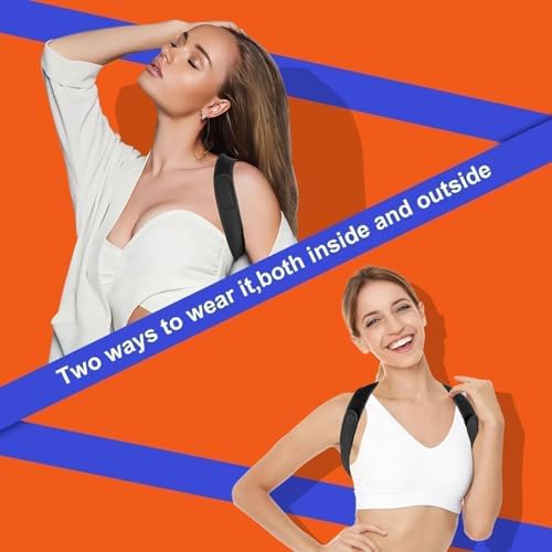 Posture Corrector for Women & Men, Breathable & Adjustable (Large)