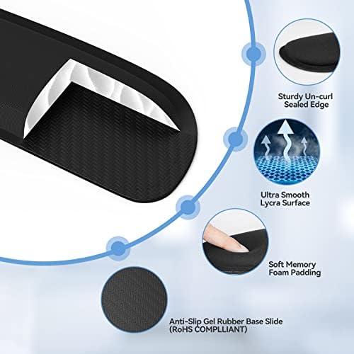 TECKNET Keyboard Wrist Rest and Mouse Pad Set with Wrist Support