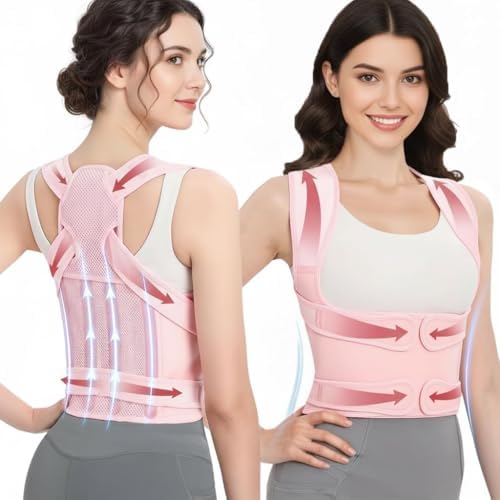 Posture Corrector for Women and Men, Adjustable Full Back Brace