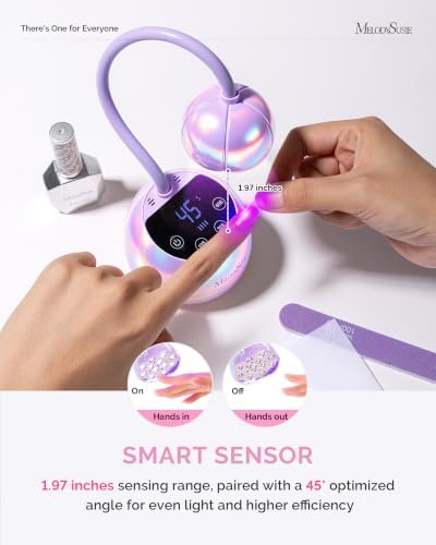 MelodySusie Gooseneck Cordless UV Nail Lamp P-ArtM2 Light for Nail Tips
