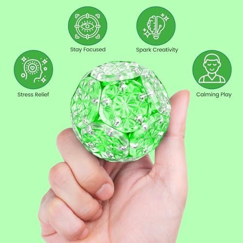 Magnetic Fidget Sphere, Adult Fidget Toy for Focus & Stress Relief