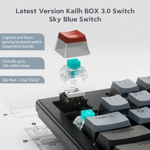 Hexgears X5 Wireless Mechanical Keyboard Full Size 108 Keys- Dark Knight