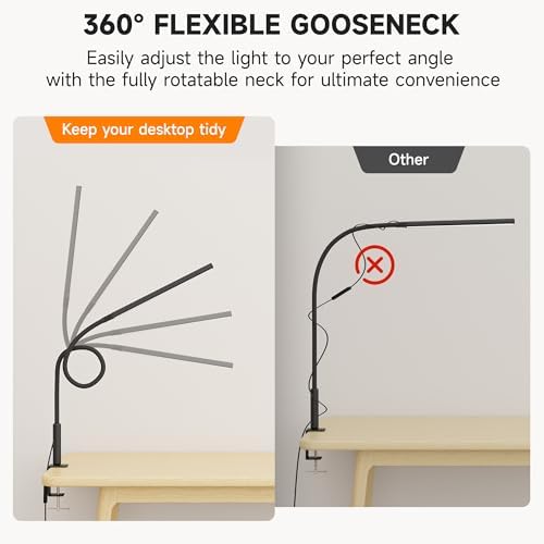 18W LED Puzzle Light with Clamp, Jigsaw Puzzle Lamp for Adults
