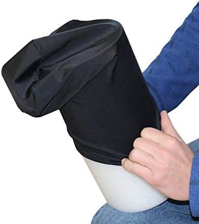 Rehabilitation Advantage Black Fabric Foam Roller Cover (Cover Only), 18" Long