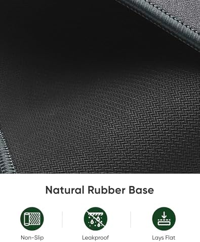 ALOANES Non-Slip Extended Mouse Pad Office&Home Desk Mat Stitched Edge