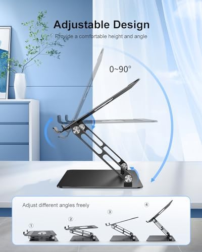 JOIOT Ergonomic Laptop Stand,Adjustable Riser for 10-17.3”Computer