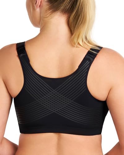 HSIA Posture Bras for Women Front Closure No Underwire Back Support Bra