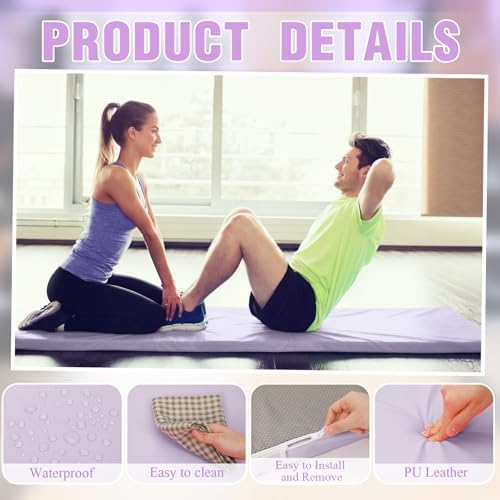 Lyrow 2 Inch Thick Yoga Mat 72x24 with Carry Strap Foam