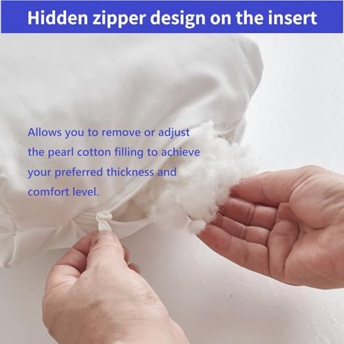 Chenille Neck Pillow for Sofa - Adjustable Headrest, Non-Slip Neck Support Cushion for Pain Relief, Comfortable Chair Pillow, Coffee
