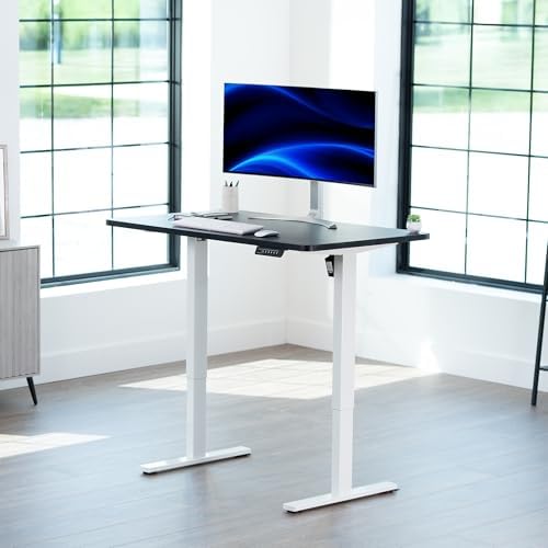 VIVO Black 48 x 30 in Standing Desk, DESK-KIT-1W5B