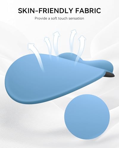 Mouse Pad with Wrist Rest for Desktop Large Ergonomic Mouse Mat(Denim Blue)