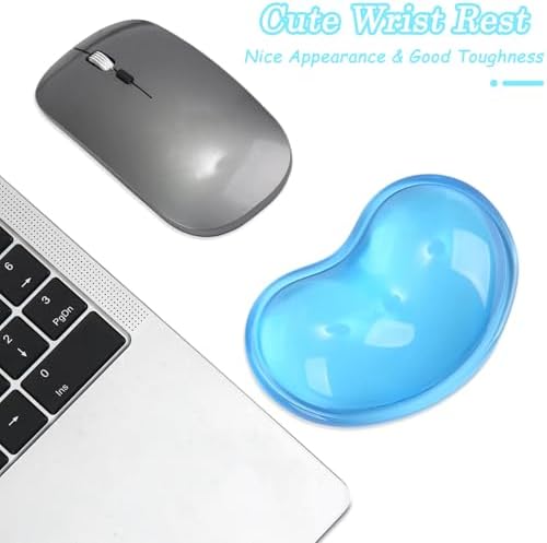 Gel Keyboard & Mouse Wrist Rest Set - Keyboard Wrist Rest Pad & Mouse Support for Office Gaming Pad Computer Laptop Ergonomic Comfortable Pain Relief- Pad Set (Mouse Support Set)